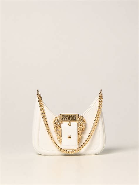 versace couture white bag|shoulder bag Versace jeans couture.